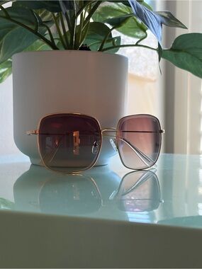 Women's Gold Frame Sunglasses